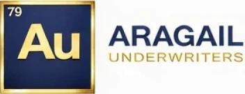 Logo of Aragail Underwriters featuring gold symbol.